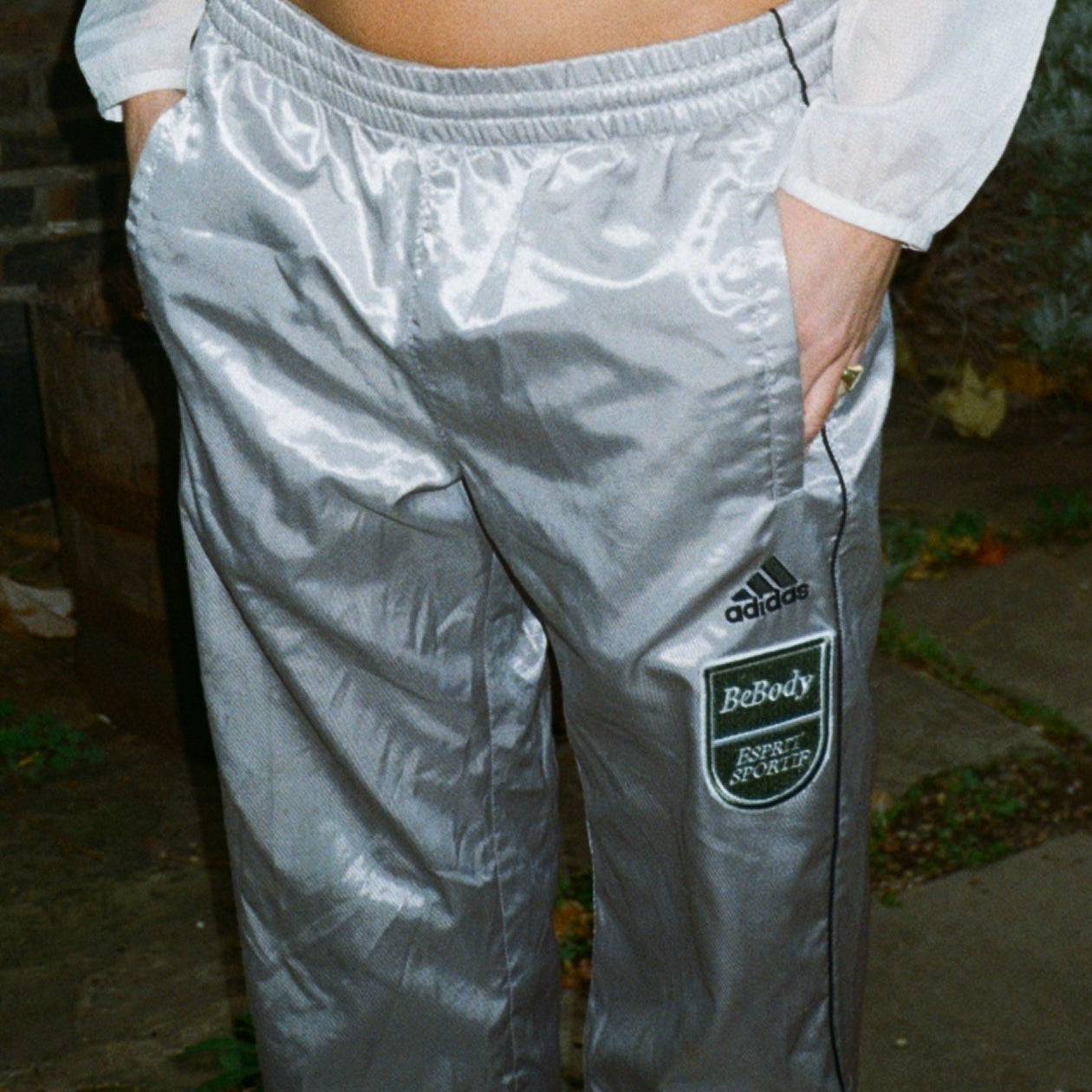 Vintage Adidas Silver Trackpants