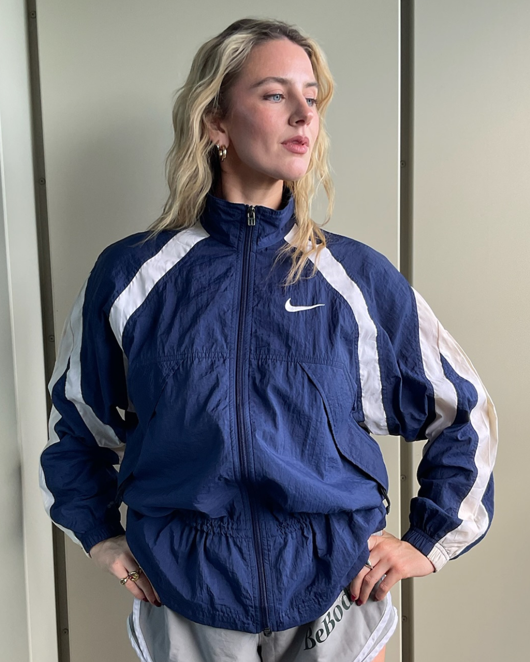 Vintage Tie-Waist Nike Track Jacket