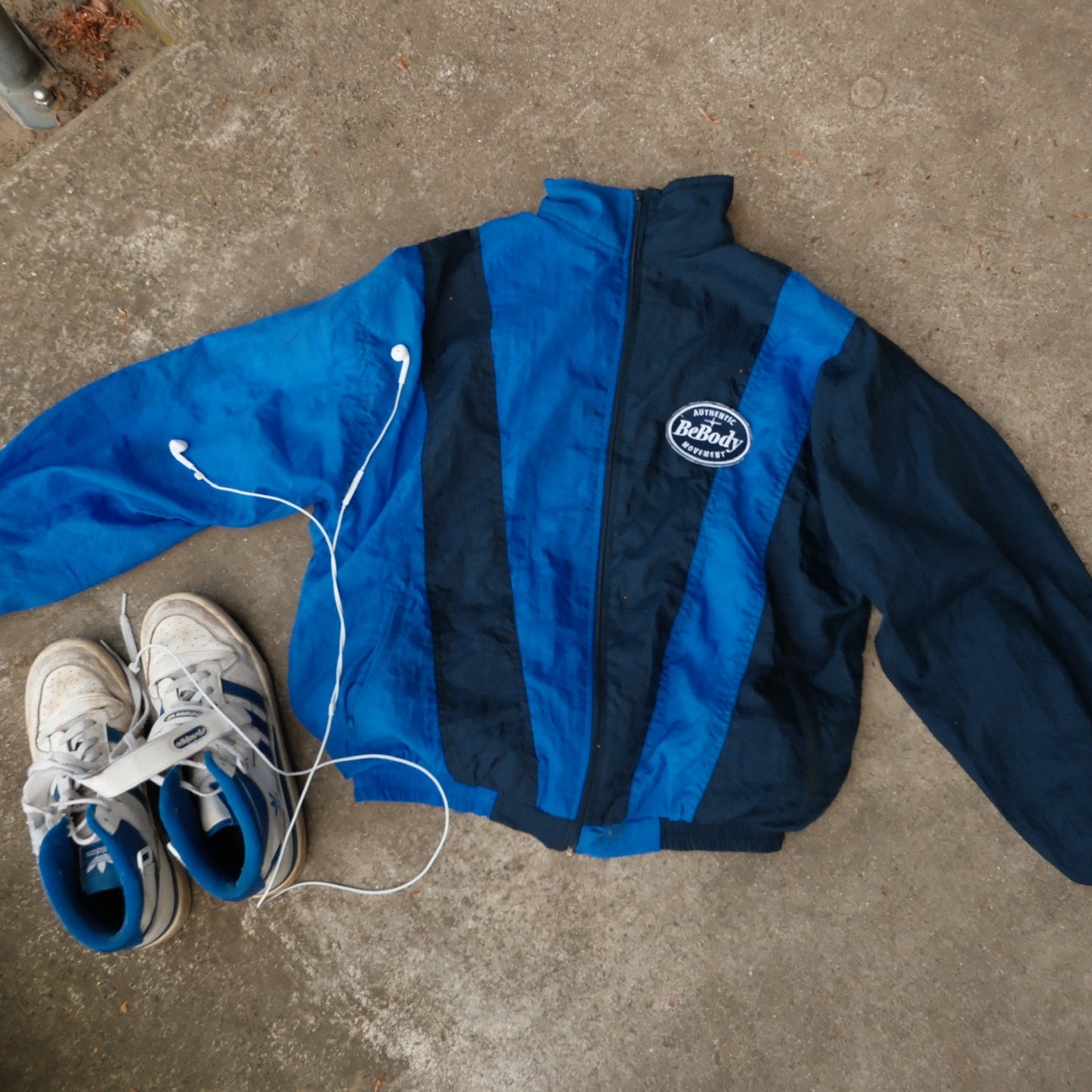 Colourblock windbreaker